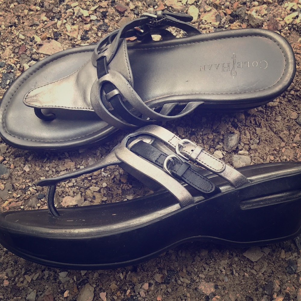 Silver sandals